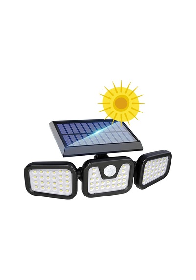 Güneş Enerjili Hareket Sensörlü 3 Taraflı Led Aydınlatma/gt-sl07