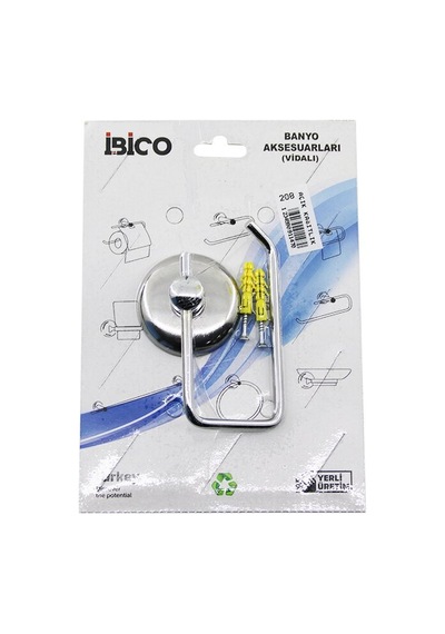 İbico Banyo Bny-208 Açık Metal Wc Kağıtlık Vidalı Montaj