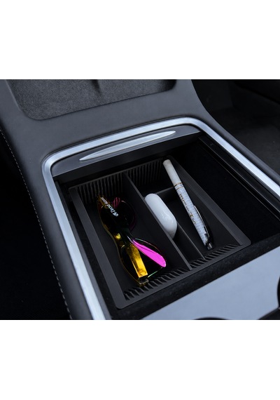 Tesla Model Y Juniper Orta Konsol Organizer Hediyeli Siyah