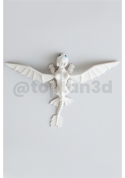 Mega Boy Ejderhanı Nasıl Eğitirsin Işığın Öfkesi - Light Fury Figür - 25cm