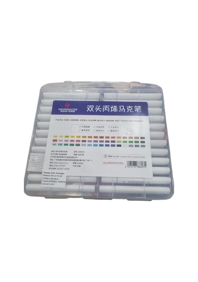 Graphmaster Sta-art Çift Uçlu Akrilik Marker 48'li Set Yuvarlak Uç Boya Kalemi Çok Renkli