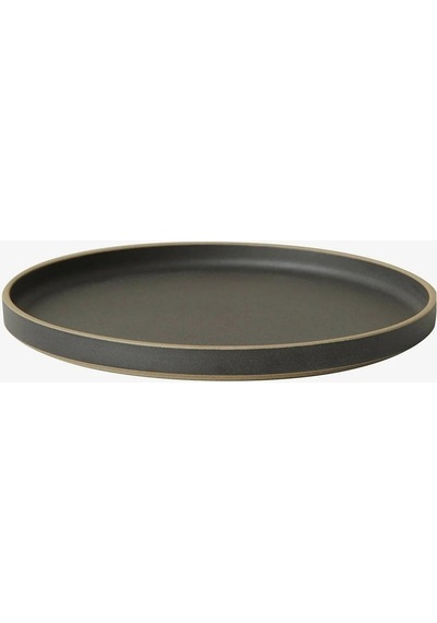 Hasamı Porcelıan Hpb005 Plate Lid Black Hasami 10' Tabak/kapak 255 12 Mm Dekoratif Tabak & Kaseler Siyah