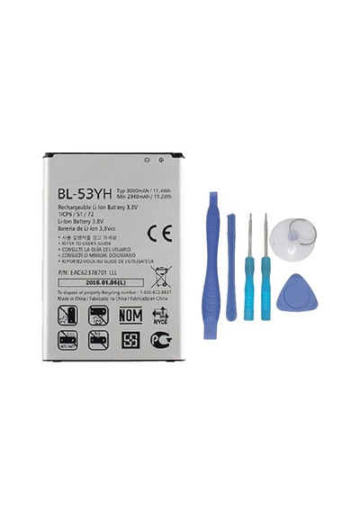LG Uyumlu G3 Batarya Pil  Batarya + Tamir Seti
