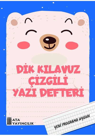 Ata Yayıncılık Kılavuz Çizgili Yazı Defteri Büyük Boy Dik T