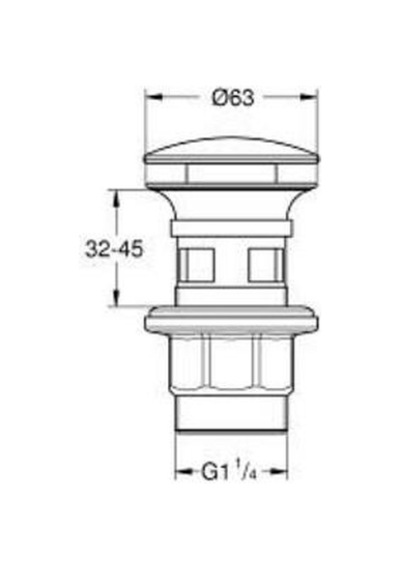 Grohe Bas-aç Sifon Tapa Takımı - 1024642430