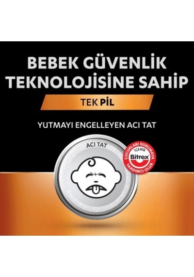 Cr2032 Lityum Düğme Pil 4'lü Paket
