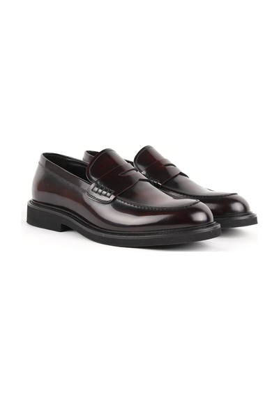 Libero L4841 Loafer Erkek Deri Ayakkabı Koyu Bordo