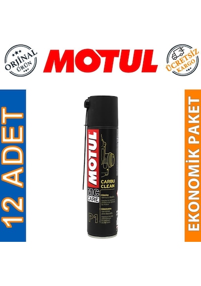 Motul P1 Carbu Clean Sprey 400 Ml Karbüratör Temizleyici 12 Adet