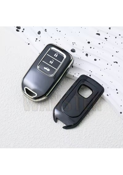 City Exclusive Anahtarsız Çalıştırma Siyah-silver Anahtar Kılıfı