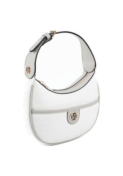 Silver Polo Sp1194 Kadın Omuz Çantası Logolu Beyaz-a.gri