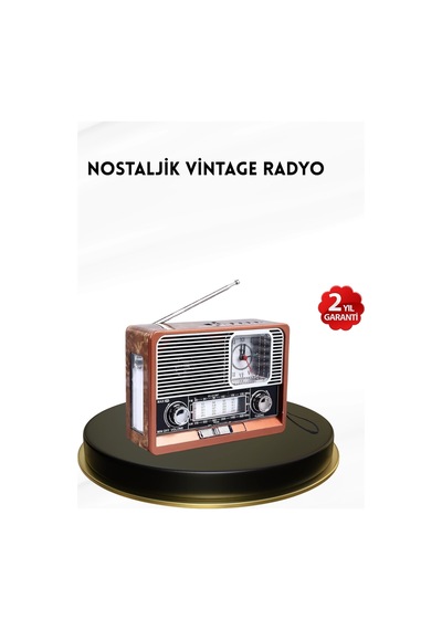 Mey İthalat Nostaljik Radyo Şık Dekoratif Tasarım Ve Güvenli 2 Yıl