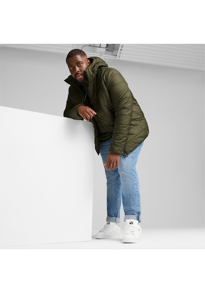 Puma Essential Padded Erkek Haki Kapüşonlu Mont Haki