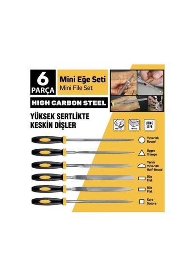 Tr Sgs 6 Parça Mini Eğe Seti 5x180mm