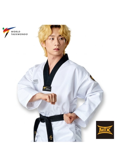 Mooto Mtx Standard Siyah Yaka Taekwondo Elbisesi Dobok Beyaz
