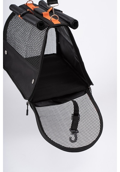 Brave Paws Perdeli Flybag Plastik Yırtılmaz Fileli Kedi Köpek Taşıma Çantası Havayolu Çantası