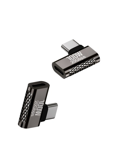 100w Usb C 90 Derece L Tipi Adaptör 20gbps Veri Aktarımı 8k Ultra Hd Görüntü Destekli