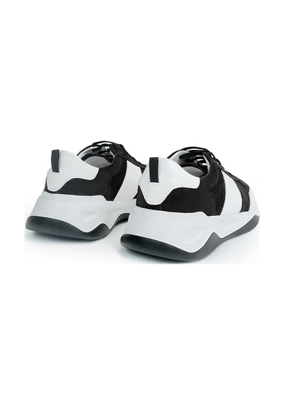 Sısel Black Siyah Beyaz Sneaker Erkek Süet Ayakkabı 001