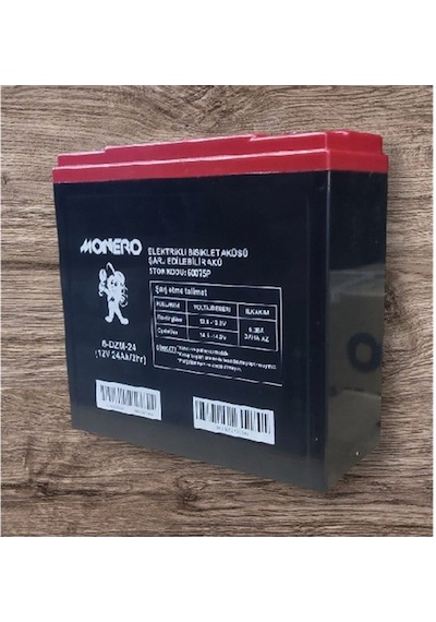 Monero 12v-24 Amper Dik E-bıke Akü 4'lü Paket 20 Amper İle Aynı Ebatlarda Ebatlar: 180 X 78 X 170mm