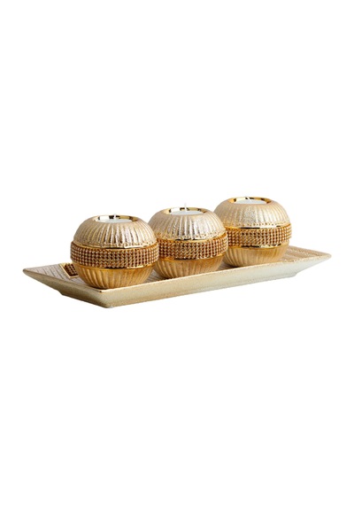 Lüks Porselen 3lü Tealight Mumluk Şamdan Biblo Heykel Hediyelik Dekoratif Ürün Masa Süsü Ev Hediye 3