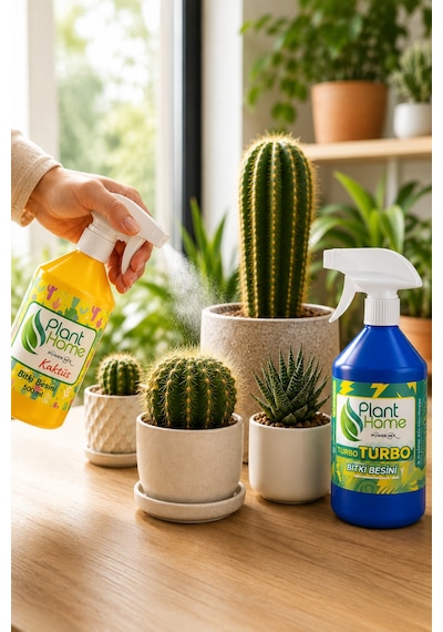 Bitki Besini Seti Turbo Ve Kaktüs Kök Gelişim Destekleyici 2x500 Ml 1 L