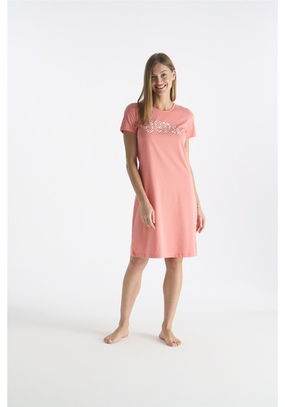 U.S. Polo Assn. U.s Polo Assn. 20200 Kadın Kısa Kollu Gecelik-mercan