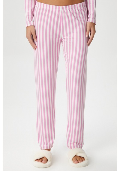 Ritnice Kadın Secret Extra Soft Pembe Beyaz Çizgili Pijama Takım Pembebeyaz Beyaz - Pembe Ritnice Kadın Secret Extra Soft Pembe Beyaz Çizgili Pijama Takım Pembebeyaz Beyaz - Pembe