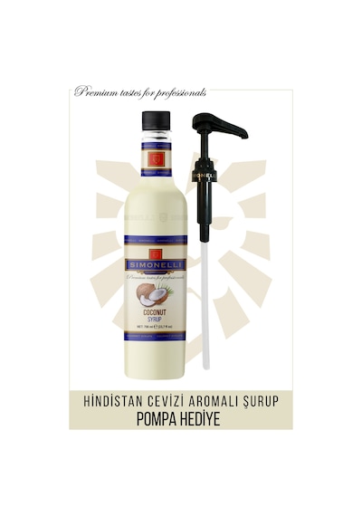 Simonelli Hindistan Cevizi Kahve Şurubu 700 ML + Pompa