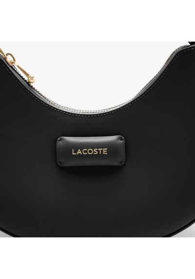 Lacoste Women's Casual Handbag Black 24 19 7 Cm Ayarlanabilir Askılı Kadın Omuz Çantası Siyah