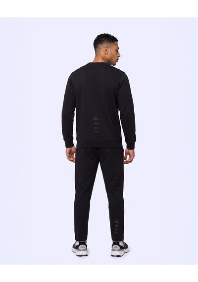 Kappa İther Tur Erkek Siyah Regular Sweatshirt