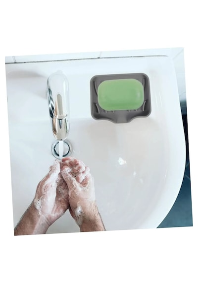 Tineke Silikon Mutfak, Banyo Su Giderli Vantuzlu Esnek Sabunluk S