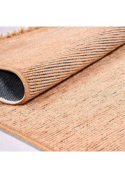 Çam Halı Crea Decolux Azade 8203 Hardal Özel Kaymaz Tabanlı Pamuk Dokuma Kilim