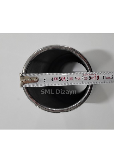 90lık Tekli Kesik Egzoz Ucu. 90mm Krom Egzoz Başlığı. Egzos Ucu