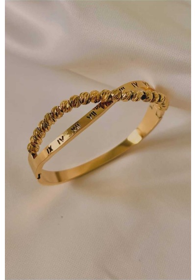 Paslanmaz Çelik Kelepçe Bileklik Gold - 662203588 Gold