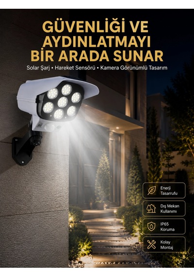 Mey İthalat Led Lamba-güneş Paneli Destekli Uzaktan Kumandalı Solar Led Lamba Diğer