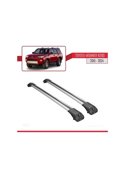 Toyota 4runner N280 2010 Ve Sonrası İle Uyumlu Ace-1 Ara Atkı Tavan Barı Gri