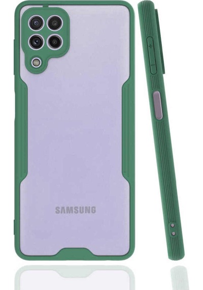 Samsung Galaxy M22 ile Uyumlu Kapak Colorful Kamera Korumalı Silikon Kılıf