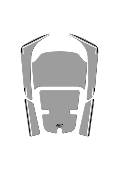 Gp Kompozit Honda Forza 250 2018-2026 Uyumlu Yeni Seri Tank Pad Nardo Gri