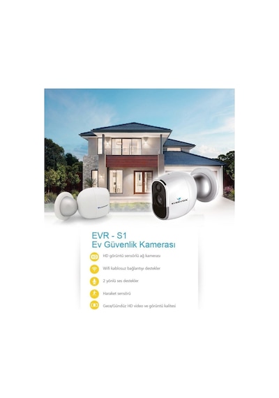 Evervox Evr-S1 1.3Mp Wi-Fi Akıllı Kamera  Evr-S1