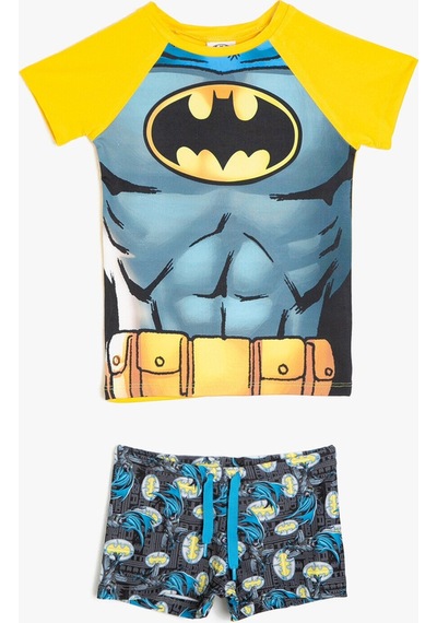 Koton Batman Mayo Takım Deniz Şortu Ve Tişört 2'li Lisanslı Desenli 9ykb86092bm Çok Renkli Koton Batman Mayo Takım Deniz Şortu Ve Tişört 2'li Lisanslı Desenli 9ykb86092bm Çok Renkli