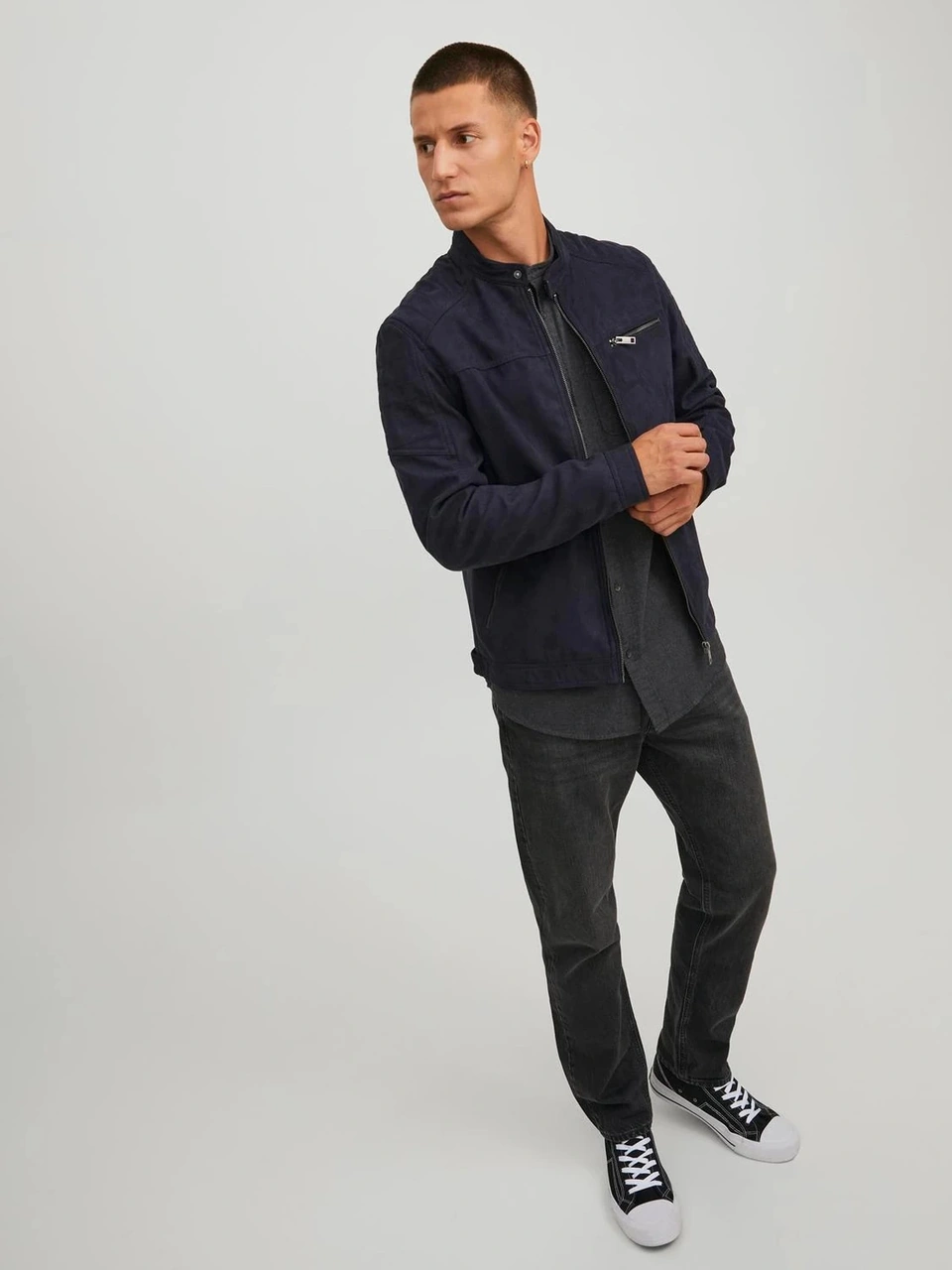 Jack & Jones Jack&jones 12147218 Erkek Mont - Siyah Nubuk Sıyah Nubuk