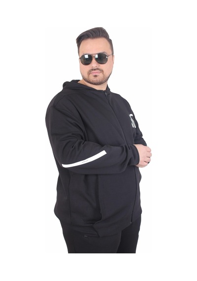 Moc Grande Mocgrande Büyük Beden Double Face Eşofman Takım M.g Tk25611 Sıyah Siyah