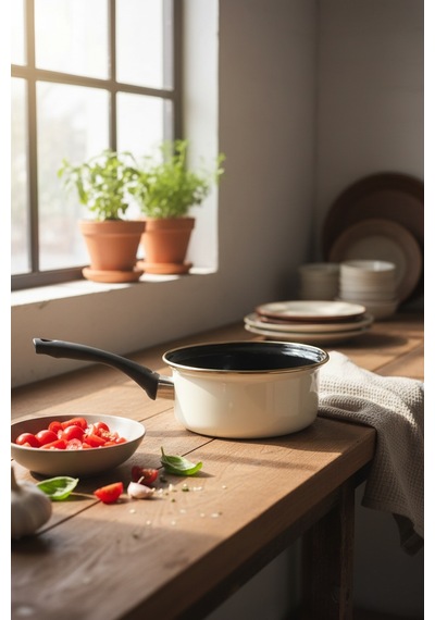 Akayev Emaye 14 Cm Sosluk Krem Çok Renkli