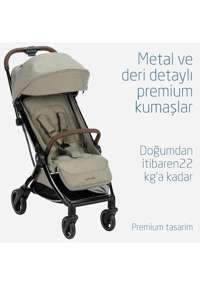 Maxi-Cosi Eva Otomatik Katlanan Kompakt Seyahat Sistem Olabilen Bebek Arabası Twillic Truffle