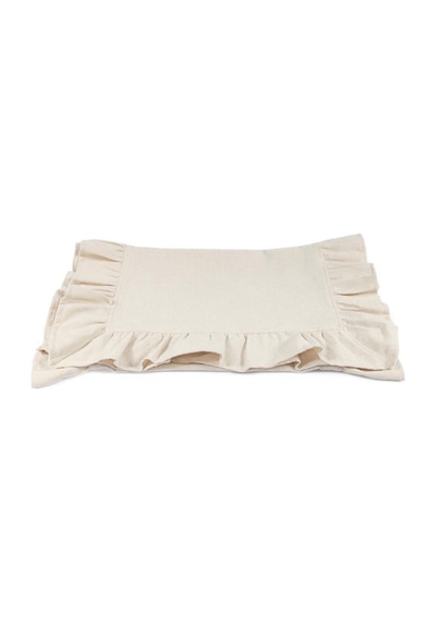 Naturel Fırfırlı Runner Vintage Krem
