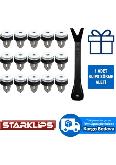 Çamurluk Agzi Klipsi Ford W714231 Land Rover Lr013135 15 Adet 245319683
