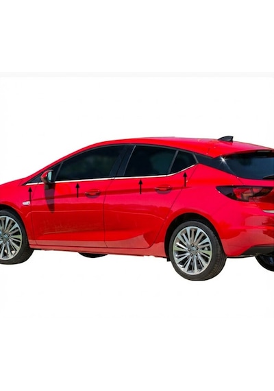 Opel Astra K Krom Cam Alt Çıtası Takımı 8Prç 2015 ve Üzeri P. Çelik N11.4277