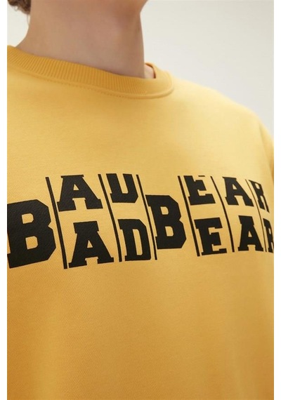 Bad Bear 22.02.12.009-c25 Counter Erkek Sweatshirt Sarı