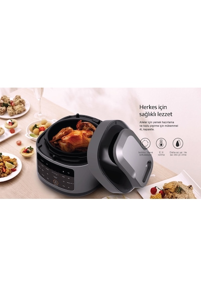 Xiaomi Smartmi Cook Master-P 4 L 2'si Bir Arada Düdüklü Tencere Air Fryer