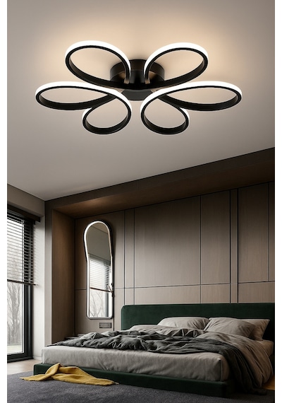Papatya Model Plafonyer Modern Beyaz Işık Ultra Power Avizez
