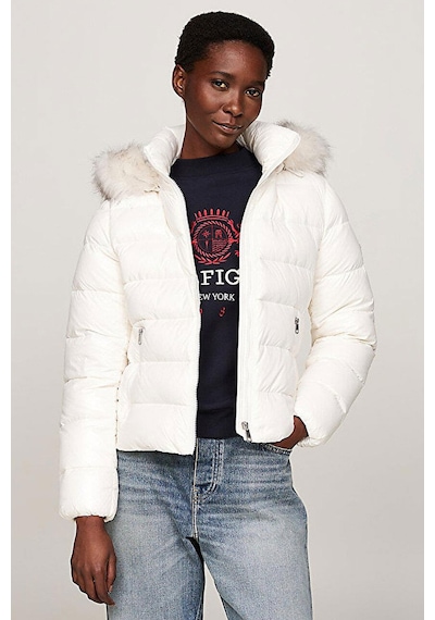 Tommy Hilfiger Kadın Mont Beyaz
